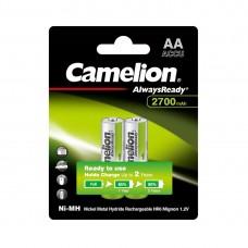 CAMELION AlwaysReady Ni-MH Rechargeable NH-aa2700arbp2 батареясы 2 дана блистерде