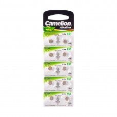 CAMELION Alkaline Ag1-bp10 батареясы(0% Hg) 10 дана блистерде