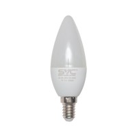 Электрическая лампа светодиодная SVC LED C35-7W-E14-3000K, Тёплый