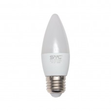 Электрическая лампа светодиодная SVC LED C35-7W-E27-3000K, Тёплый