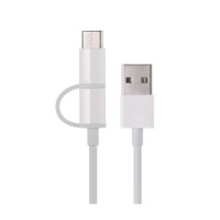 Интерфейсный кабель Xiaomi 100cm MICRO USB and Type-C Белый Интерфейсный кабель Xiaomi 100cm MICRO USB and Type-C Белый