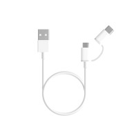 Интерфейсный кабель Xiaomi 30cm MICRO USB and Type-C Белый Интерфейсный кабель Xiaomi 30cm MICRO USB and Type-C Белый