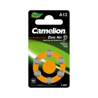 Батарейка CAMELION Zinc Air A13-BP6(0%Hg) 6 шт. в блистере Батарейка CAMELION Zinc Air A13-BP6(0%Hg) 6 шт. в блистере