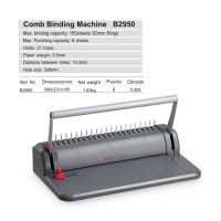 Переплётная машина на пластиковую пружину COMIX B2950, 150л./20мм. Переплётная машина на пластиковую пружину COMIX B2950, 150л./20мм.