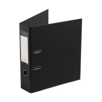 Папка-регистратор Deluxe с арочным механизмом, Office 3-BK19 (3\" BLACK), А4, 70 мм, чёрный
