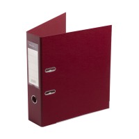Папка-регистратор Deluxe с арочным механизмом, Office 3-WN8 (3\" WINE), А4, 70 мм, бордовый