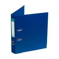 Папка-регистратор Deluxe с арочным механизмом, Office 2-BE21 (2\" BLUE), А4, 50 мм, синий