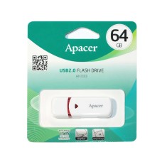 Apacer AH333 64GB USB дискісі ақ түсті