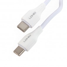 Ldnio Type-C to Type-C lc121-c 1m 65W интерфейс кабелі ақ