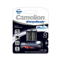 Аккумулятор CAMELION AlwaysReady \"Hyper\" Rechargeable Ni-MH NH-AA2000HPBP2 2 шт. в блистере Аккумулятор CAMELION AlwaysReady \"Hyper\" Rechargeable Ni-MH NH-AA2000HPBP2 2 шт. в блистере