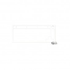 Пернетақта бөлігі Glorious GMMK Pro top frame E-white (GLO-ACC-P75-TF-EW)жоғарғы панелі