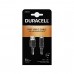 Duracell USB5031A USB-A to USB-C интерфейс кабелі қара