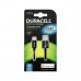 Duracell Usb5012a USB-A to Lightning қара интерфейс кабелі