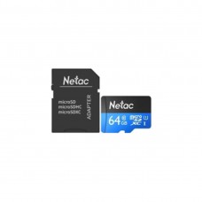 SD адаптері бар netac nt02p500stn-064G-R 64GB жад картасы