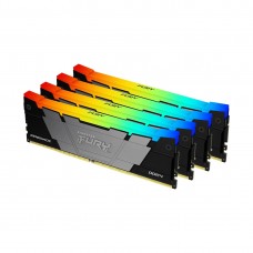 Kingston FURY renegade RGB kf436c18rb2ak4 / 128 DDR4 128GB жад модульдерінің жиынтығы (Kit 4x32GB) 3600