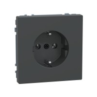 Розетка мех-м MERTEN MTN2301-6034 D-Life шторки винт.зажим антрацит