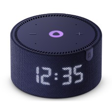 Яндекс ақылды динамигі сағаты бар шағын станция көк сапфир