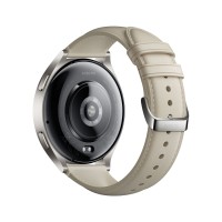 Xiaomi Watch 2 смарт сағаты ақ былғары жолағы бар титан сұр жағдайы