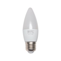 Электр шамы жарықдиодты SVC LED C35-7W-E27-3000k, жылы