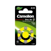 CAMELION Zinc air A10-bp6 батареясы(0% Hg) 6 дана блистерде