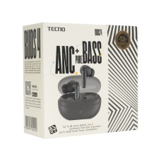 Tecno Buds 4 bd04 қара құлаққаптары