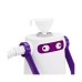 Пароочиститель Kitfort КТ-9109-1 бело-фиолетовый
