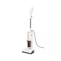 Проводной вертикальный паровой пылесос Kitfort КТ-5157-2 \"2 в 1\" бело-оранжевый