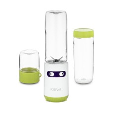 Стационарный блендер Kitfort Shake & Take KT-3033-2 "2 в 1" бело-салатовый