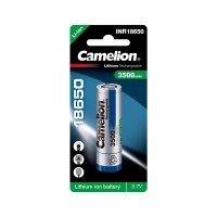 Аккумулятор CAMELION Lithium ICR18650-3500, 3500 mAh 1 шт. в блистере