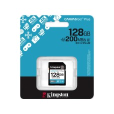 Kingston sdg4/128GB Canvas Go Plus Gen4 C10 UHS-I U3 V30 128GB жад картасы