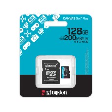 Kingston sdcg4/128GB Жад картасы Canvas Go Plus A2 U3 V30 128GB