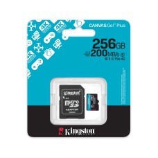 Kingston sdcg4/256GB Canvas Go Plus A2 U3 V30 256GB жад картасы