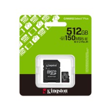 Kingston sdcs3/512GB Canvas select Plus A1 U3 V30 512GB жад картасы