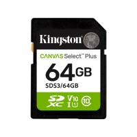 Kingston sds3/64GB Canvas select Plus C10 UHS-I U1 V10 64GB жад картасы Kingston sds3/64GB Canvas select Plus C10 UHS-I U1 V10 64GB жад картасы