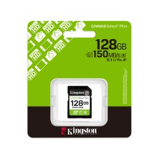 Kingston sds3/128GB Canvas select Plus C10 UHS-I U1 V10 128GB жад картасы
