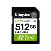 Карта памяти Kingston SDS3/512GB Canvas Select Plus C10 UHS-I U3 V30 512GB Карта памяти Kingston SDS3/512GB Canvas Select Plus C10 UHS-I U3 V30 512GB