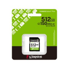 Kingston sds3/512GB Canvas select Plus C10 UHS-I U3 V30 512GB жад картасы