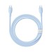 Кабели Интерфейсный кабель Baseus Ultra-Fast USB-C to USB-C 100W 1m Blue (P10376302312-01) Интерфейсный кабель Baseus Ultra-Fast USB-C to USB-C 100W 1m Blue (P10376302312-01)