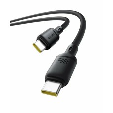 Интерфейсный кабель Baseus Silky Type-C to Type-C 100W 1m Black (P10377704113-00)