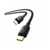 Интерфейсный кабель Baseus Silky Type-C to Type-C 100W 2m Black (P10377704113-01)