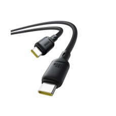 Интерфейсный кабель Baseus Silky Type-C to Type-C 100W 2m Black (P10377704113-01)