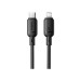 Кабели Интерфейсный кабель Baseus Silky Type-C to iP 20W 1m Cluster Black (P10377700113-00) Интерфейсный кабель Baseus Silky Type-C to iP 20W 1m Cluster Black (P10377700113-00)