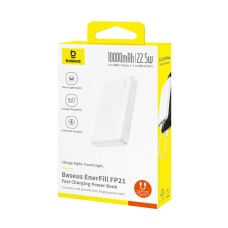 Портативный внешний аккумулятор Baseus EnerFill FP21 10000mAh 22.5W White (P1008210D213-00)