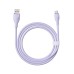 BASEUS Pudding series USB to Type-C 100W 1.2 M Purple (P10355703511-B1)интерфейс кабелі