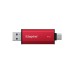 Kingston 2TB Dual Portable сыртқы SSD дискісі Қызыл