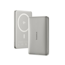 Портативный внешний аккумулятор Baseus PicoGo Ultra-Slim Qi2 Magnetic 10000mAh 27W Natural Titanium