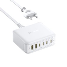 Адаптер питания Baseus EnerFill FH21 Desktop Charging Station 4C+2U 120W EU Moon White