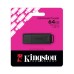 Kingston DTXG2 / 64GB 64GB USB дискісі қара / қызғылт