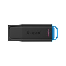 USB-накопитель Kingston DTXG2/128GB 128GB Чёрный/Голубой