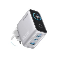 Anker Charger қуат адаптері (100W, 3 Ports, Smart Display) (B121BG41)